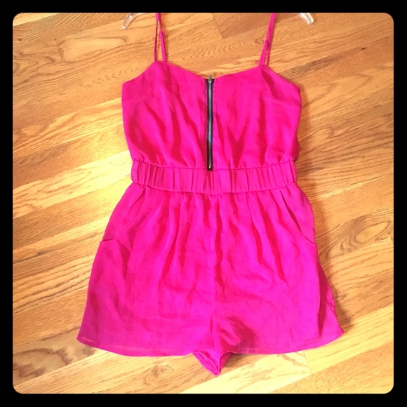 Hot Pink Romper