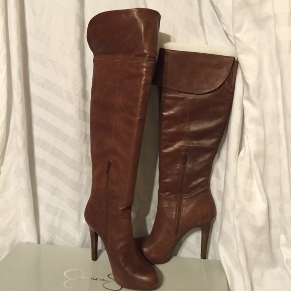 Brown Over The Knee Boots
