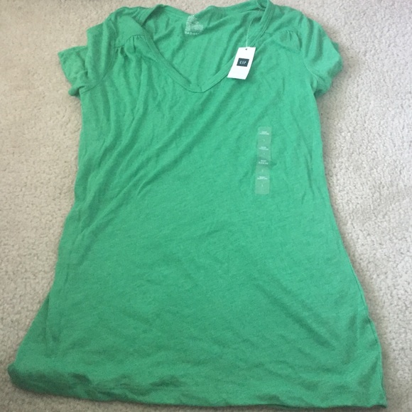 Green v-neck tee shirt never been worn
