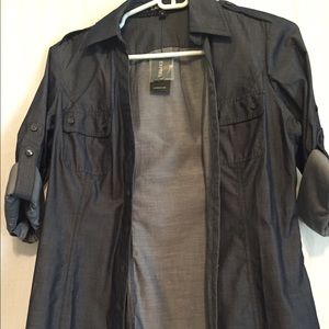 Express brown up shirt