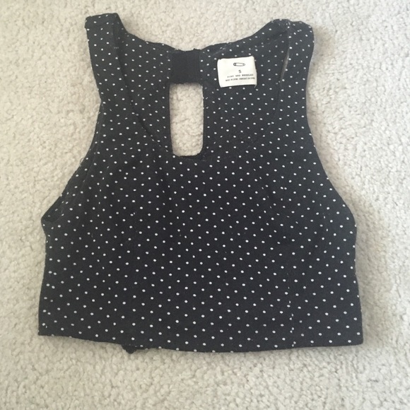 Polka dot crop top