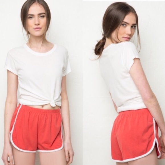 BM red athletic shorts