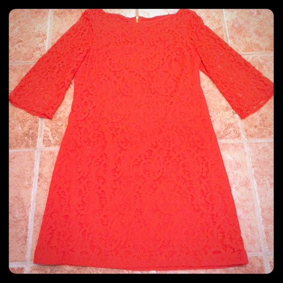 Nine West Red Lace Cocktail Dress