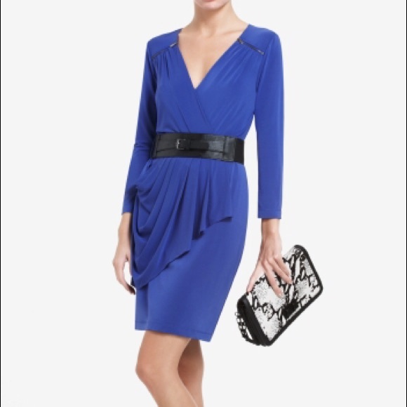 BCBG Max Azria Myrna jersey wrap dress