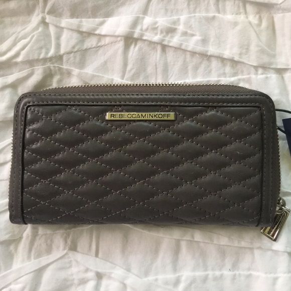 SOLD!! BRAND NEW Rebecca Minkoff gray wallet