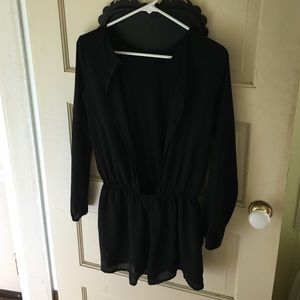 Lucca Couture silky open back romper