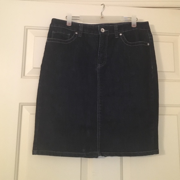 Jean pencil skirt