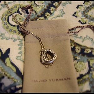 David Yurman Cable Heart Necklace