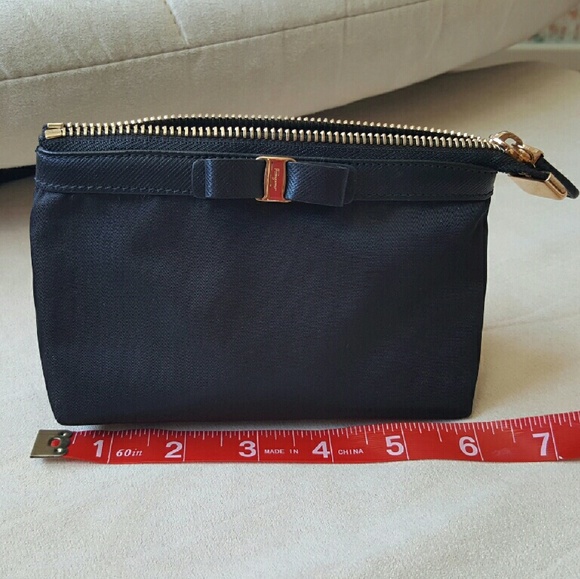 Ferragamo Nylon Black Mini Pouch - Picture 1 of 4