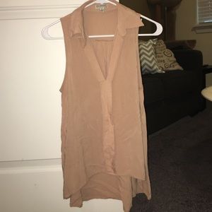 Nude Collared Tanktop