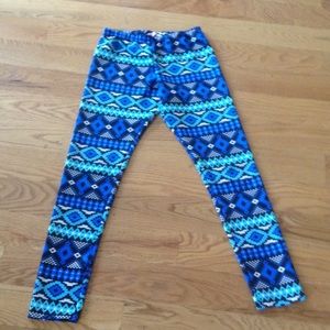 Kids blue print leggings
