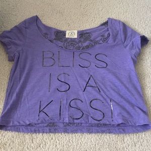 Purple crop top