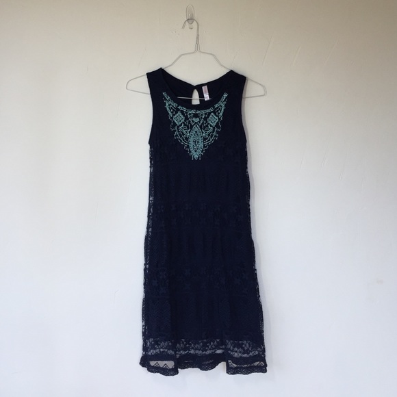 Casual dress navy blue - Picture 1 of 3