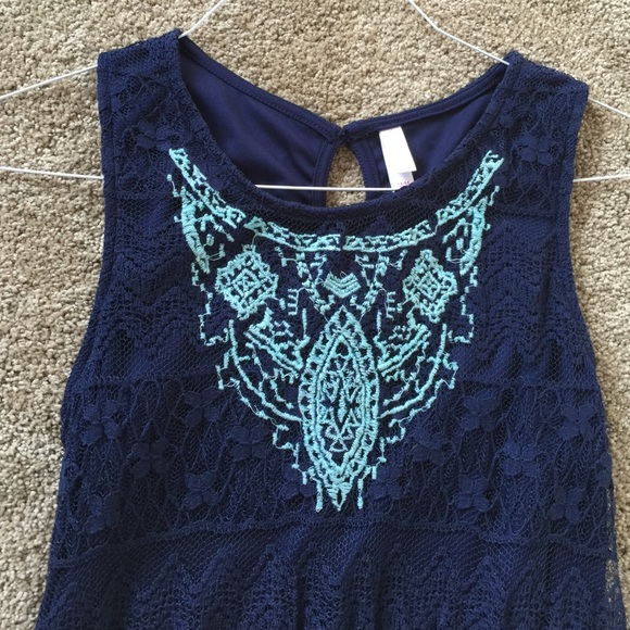 Casual dress navy blue - Picture 2 of 3