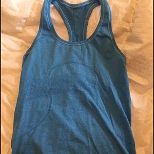 Lulu lemon Blue racer back workout tank