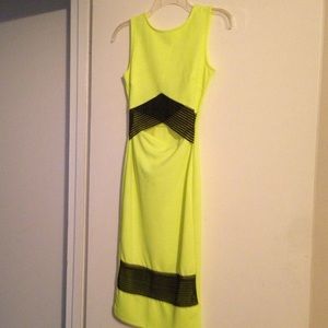 Lime green dress