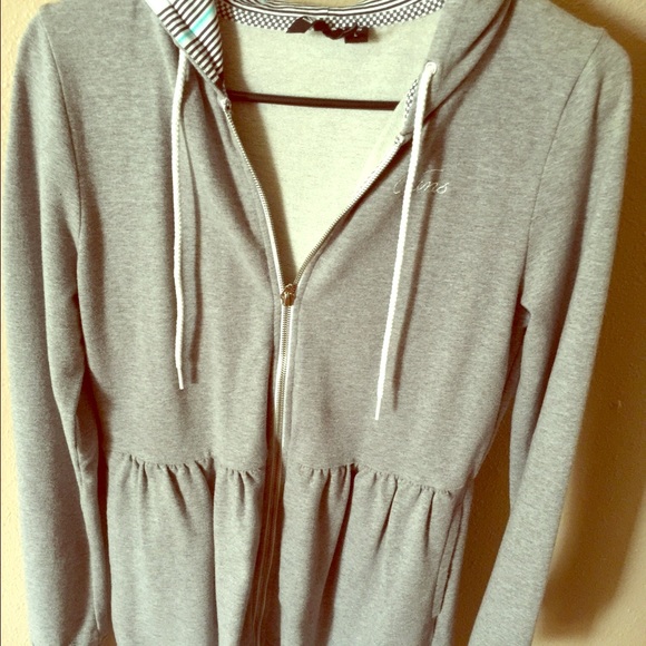 Vans fitted sweater dress with hoodie