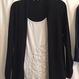 Layered long sleeve top