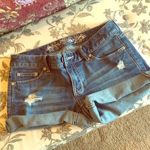 Express jean shorts