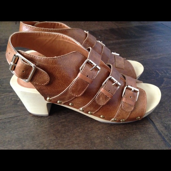 Anthropologie Ashbury Brown & Wood Clog sz 40/10us
