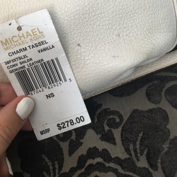 Michael Kors Cross Body Purse w/ Tassel - Picture 4 of 4