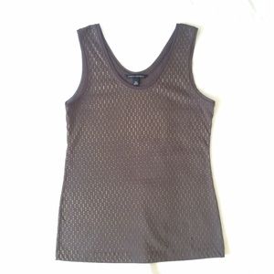 Banana Republic Tops - BR Brown Tank Top with Gold Embellishment Banana Republic Tops - BR Brown Tank Top with Gold Embellishment