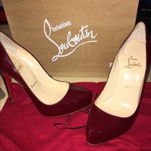 Dark red patent Rolando Christian Louboutin