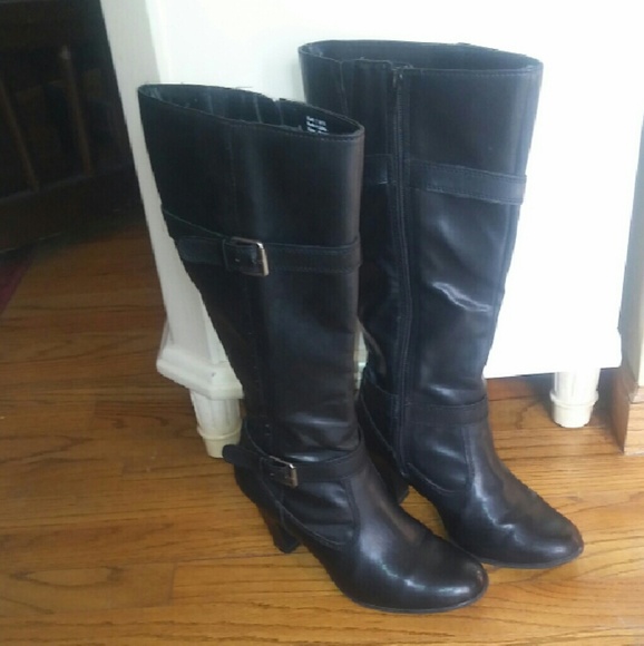 Shoes Croft Barrow Black Knee High Boots 3 14heels Poshmark