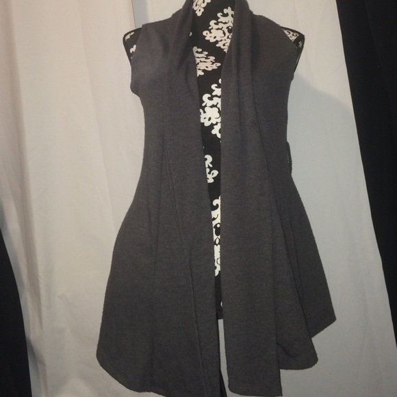 love culture gray cardigan