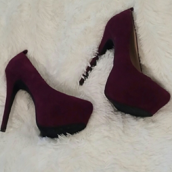 Deep purple heels