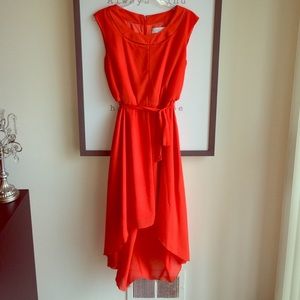 Jessica Simpson Orange High Low Dress