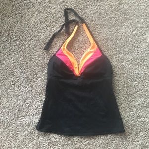 Black Nike Tankini Bathing Suit Swim Top