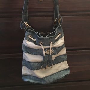 Nautical striped purse
