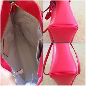 Coach Bags - Coach Red Saffiano Leather Tote Handbag & wallet Coach Bags - Coach Red Saffiano Leather Tote Handbag & wallet