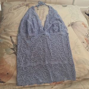 Bebe Lace halter top