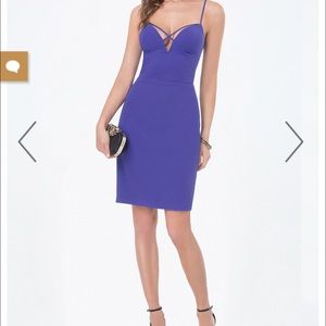 BEBE Strappy Plunge Dress