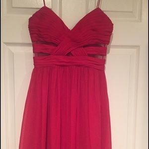 Red formal dress