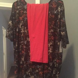 Small Liberty 4th of July Irma and tc red leggings