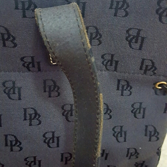 Vintage Monogrammed Print D&B Shopper - Picture 4 of 4