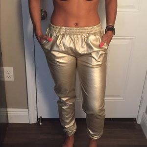 Gold pants