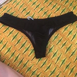 RARE black cheeky jolyn bikini bottoms
