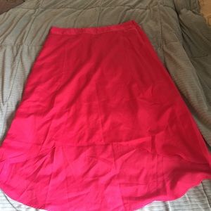Red limited skirt