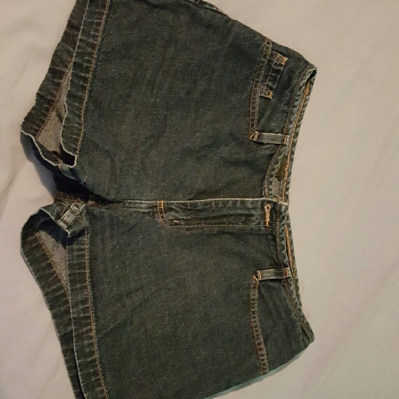 Dark Blue Denim Shorts