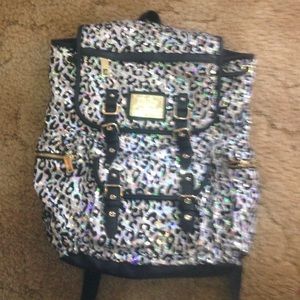 Juicy Couture backpack sparkly sequence