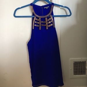 Blue halter top. Worn one time.