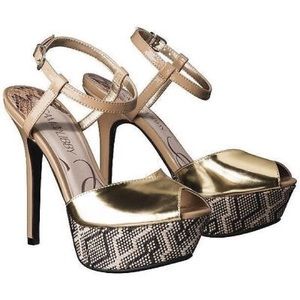Sam & Libby Gold Pumps
