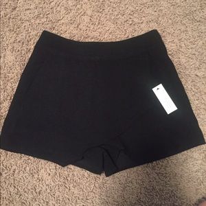 Black High Waisted Skort
