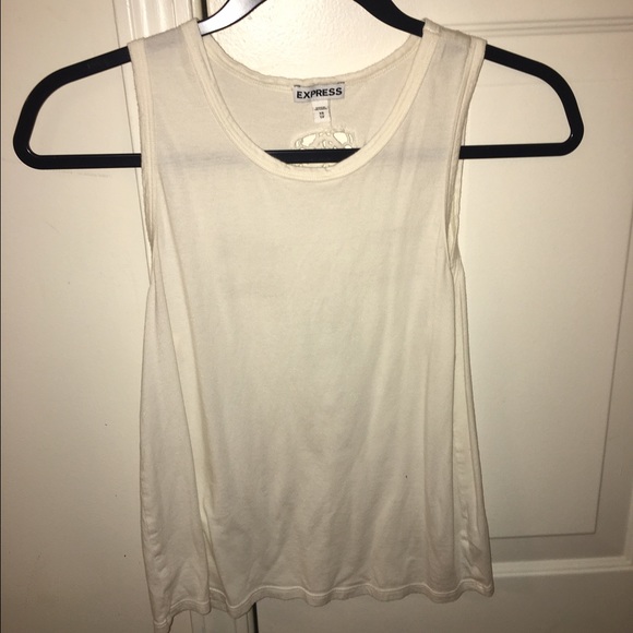 White tank top with cross on it from express - Picture 1 of 2