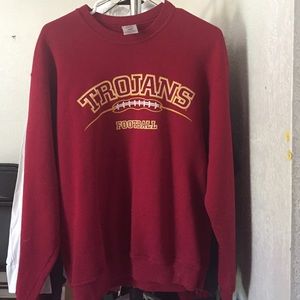 Trojans football crew neck sweater