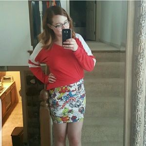 Adorable Marvel Mini Skirt sz M